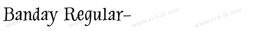 Banday Regular字体转换